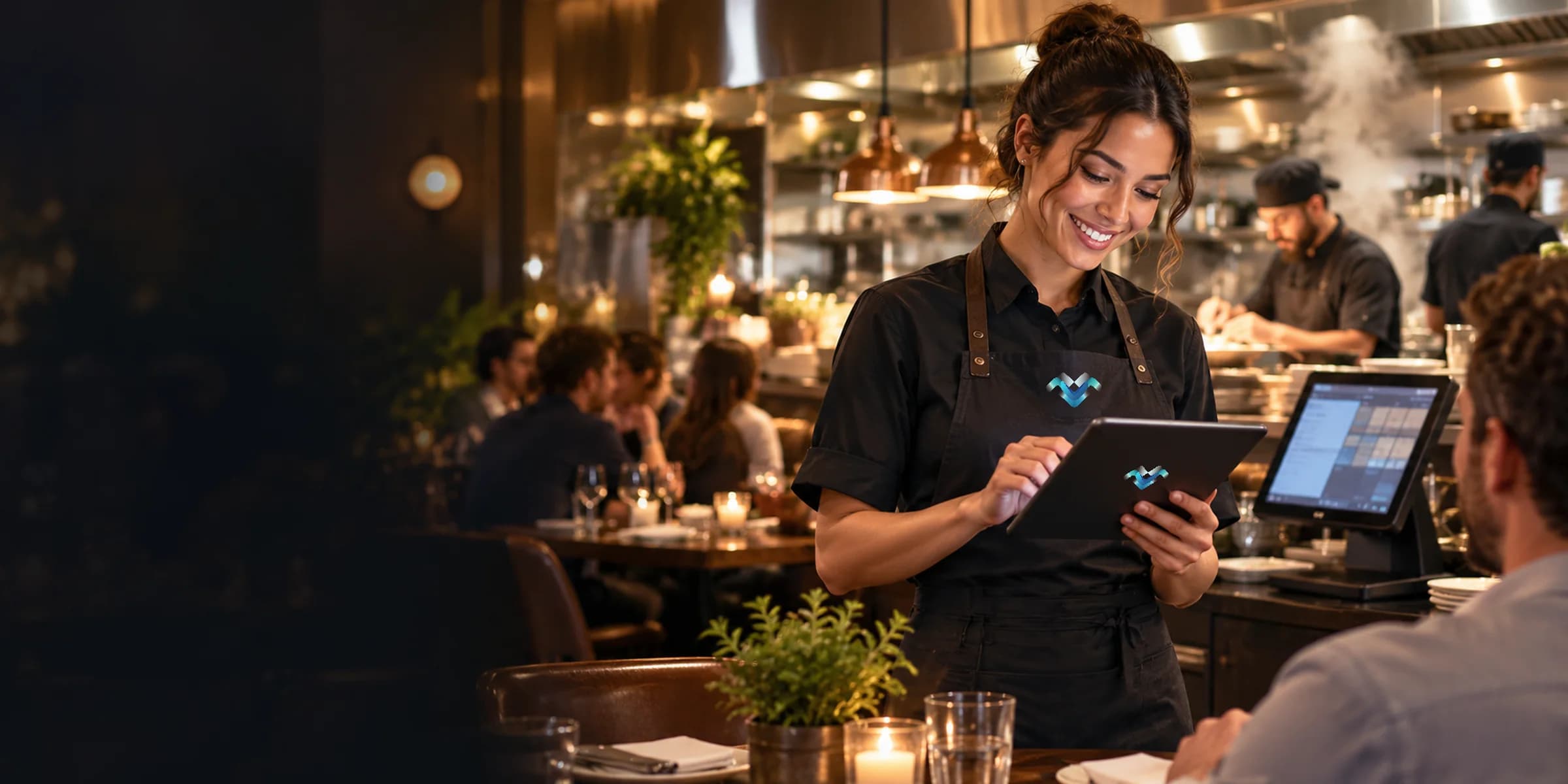 Restoran ve yeme-içme alanındaki bir işletmenin günlük çalışma ortamı